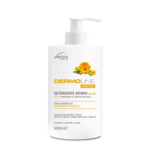 VEBIX DERMOLINE CALENDULA DETERGENTE INTIMO 500 ML - Farmafamily.it